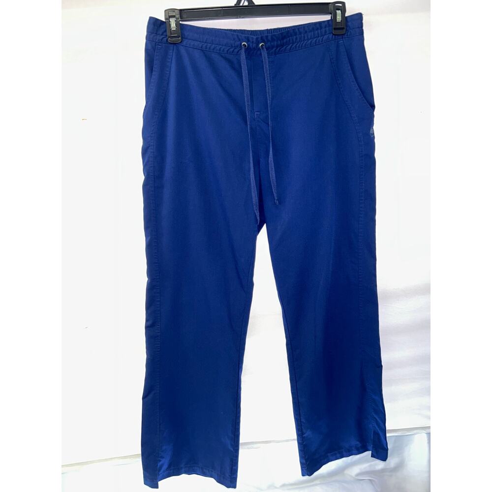 Healing Hands Purple Label Scrub Pants Navy Blue Drawstring Size Large